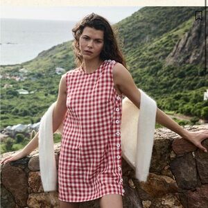 Doen Coralie Dress in Scarlet Marilyn Gingham